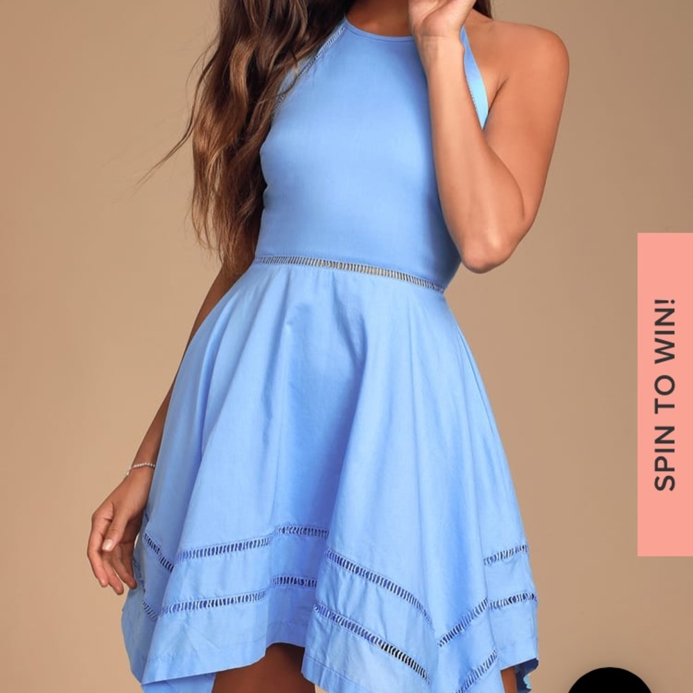 Lulus catch your eye blue dress